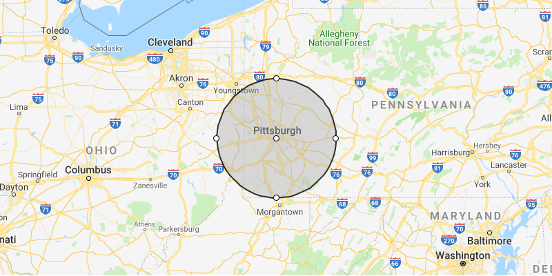 Pittsburgh Map 