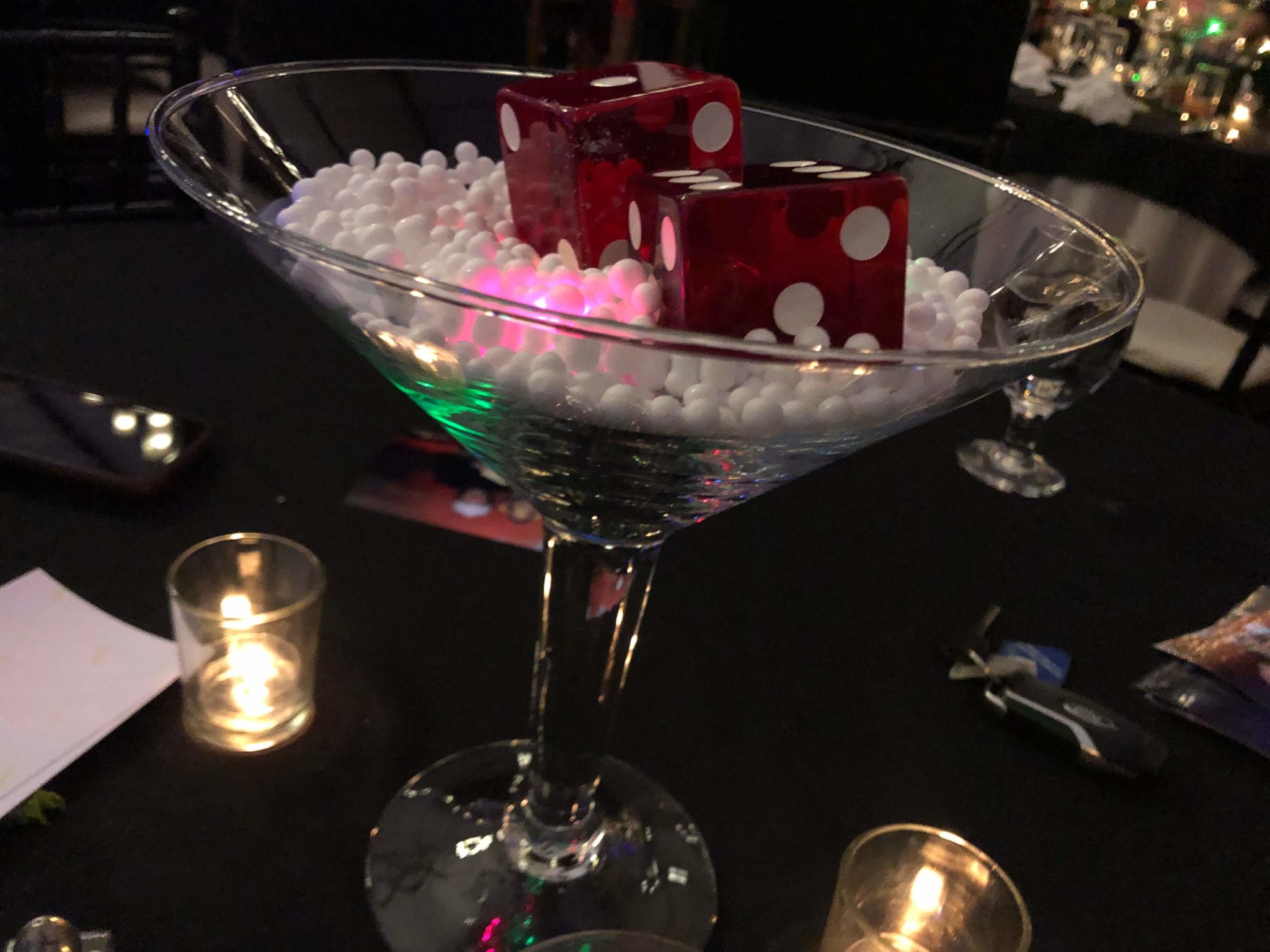 Glow Martini Centerpieces 